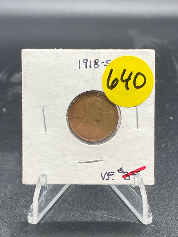 1918 S PENNY VF