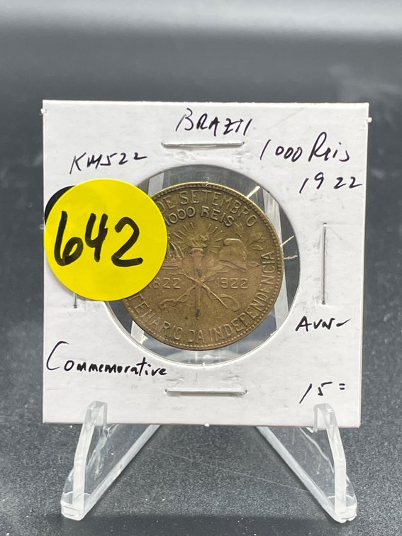 1922 BRAZIL 1000 REIS AU