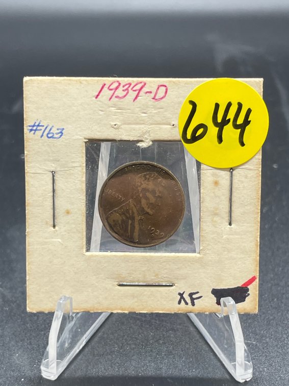 1939 D PENNY XF