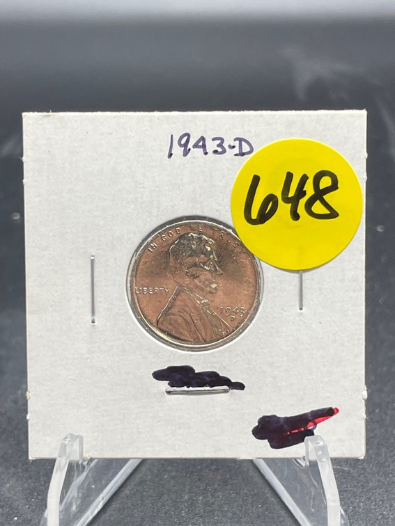 1943 D STEEL PENNY UNC.