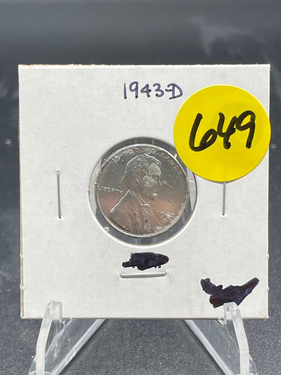 1943 D STEEL PENNY XF\