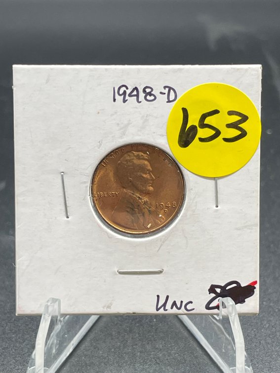 1948 D PENNY UNC.