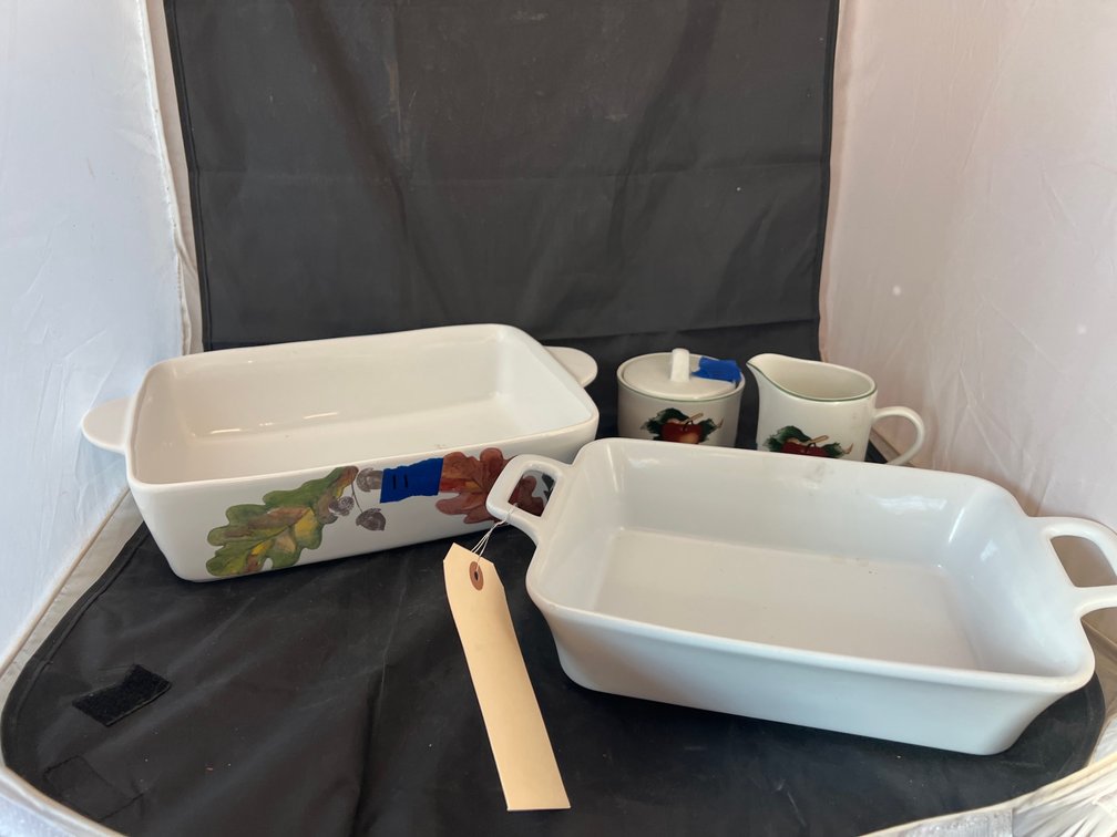 4 Pcs - Casserole Dishes - Sugar - Creamer