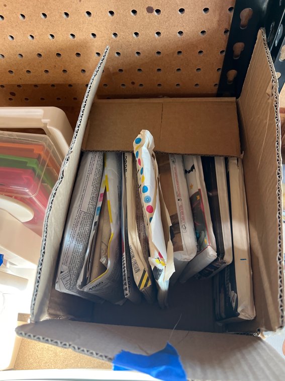Box of Assorted Sewing Patterns