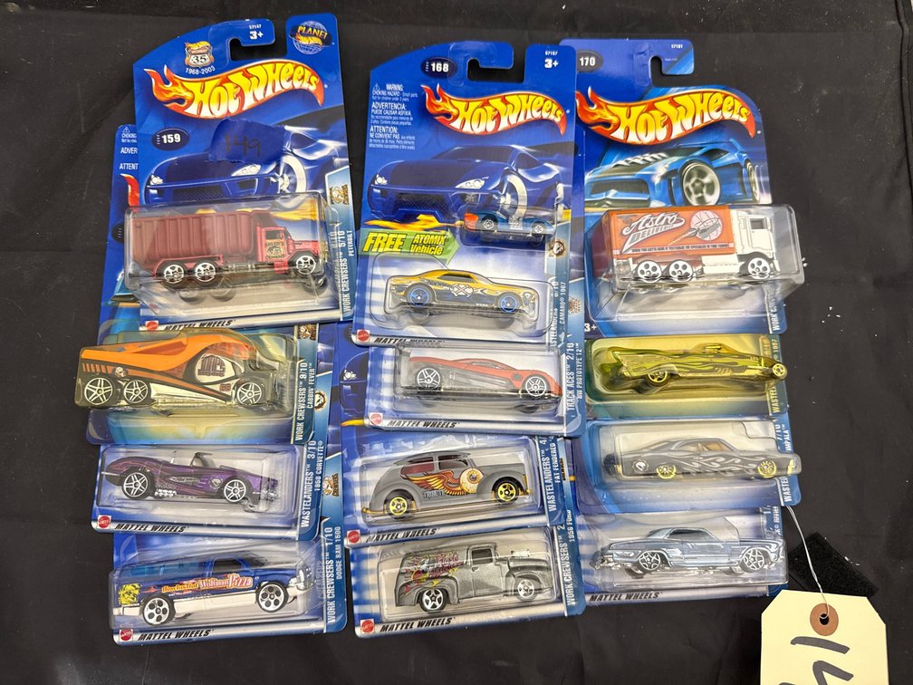 12 Pcs - Hot Wheels Cars NIP