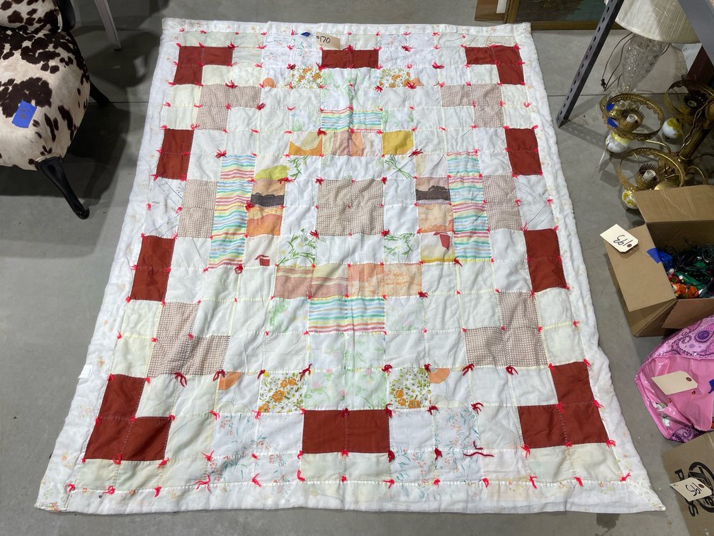 Hand Stitched Hand Tied Blanket