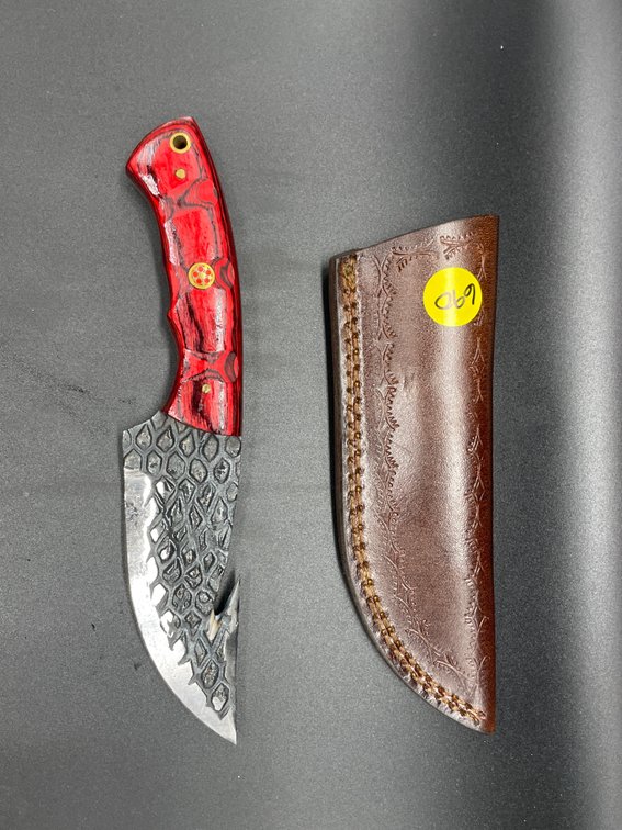 Fixed Blade Knife w/Leather Sheath