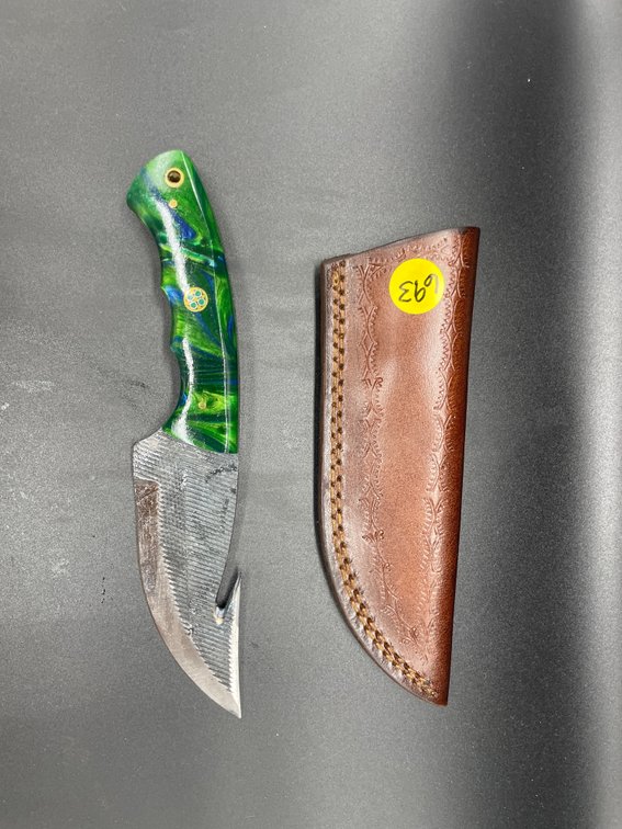 Fixed Blade Knife w/Leather Sheath