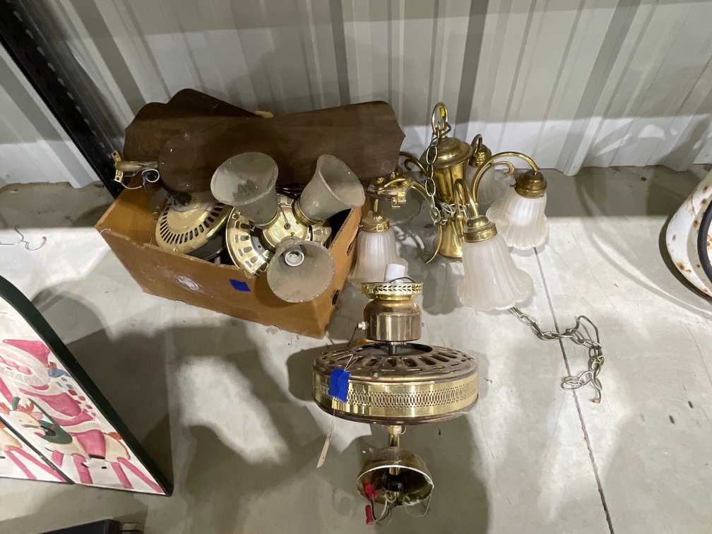 Ceiling Fans & Light Fixtures - Disassembled