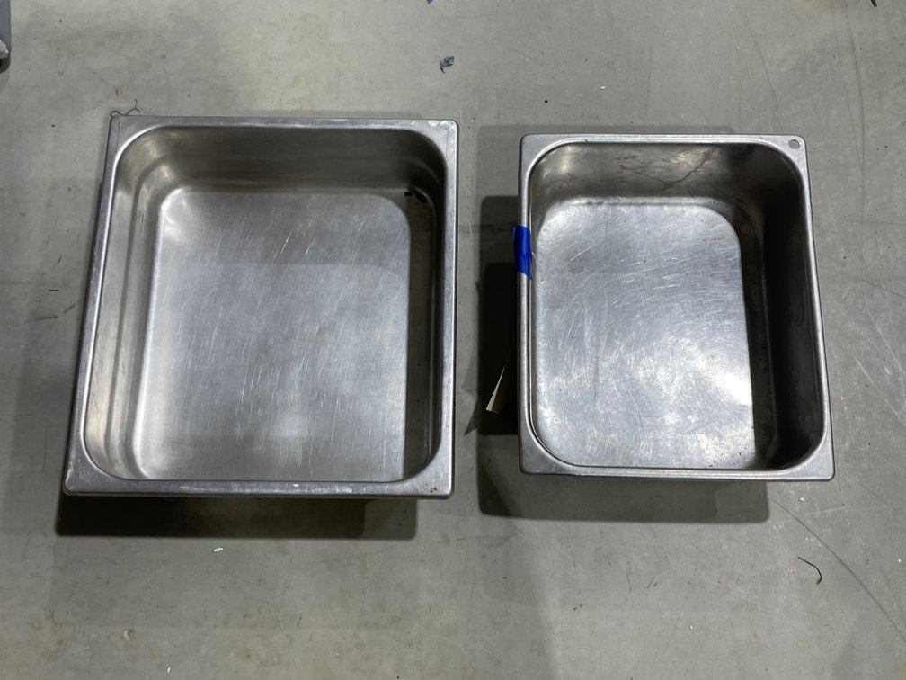 2 Pcs - Stainless Steel Food Warming Tray Pans