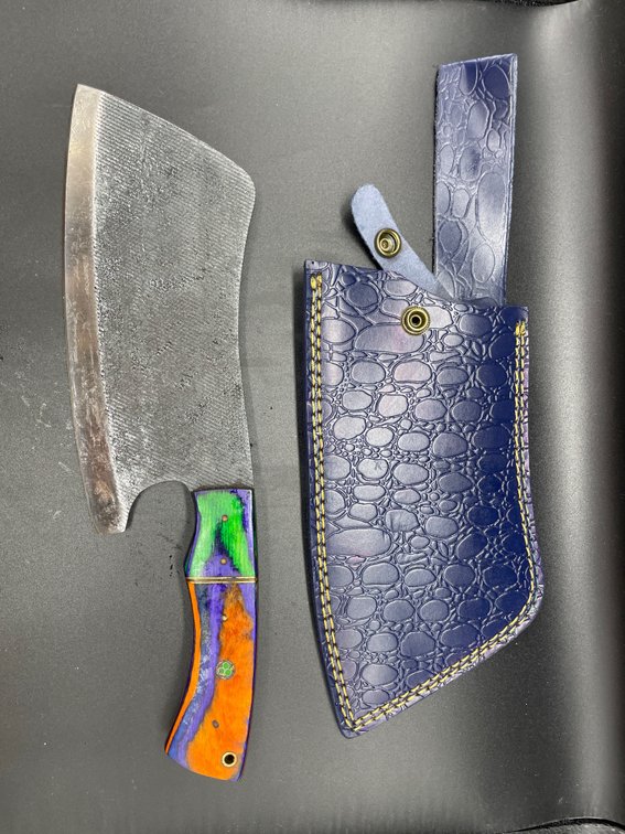 Fixed Blade Knife w/Leather Sheath