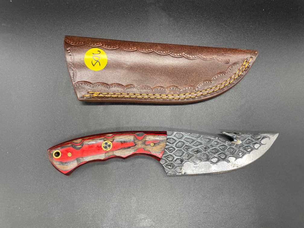 Fixed Blade Knife w/Leather Sheath