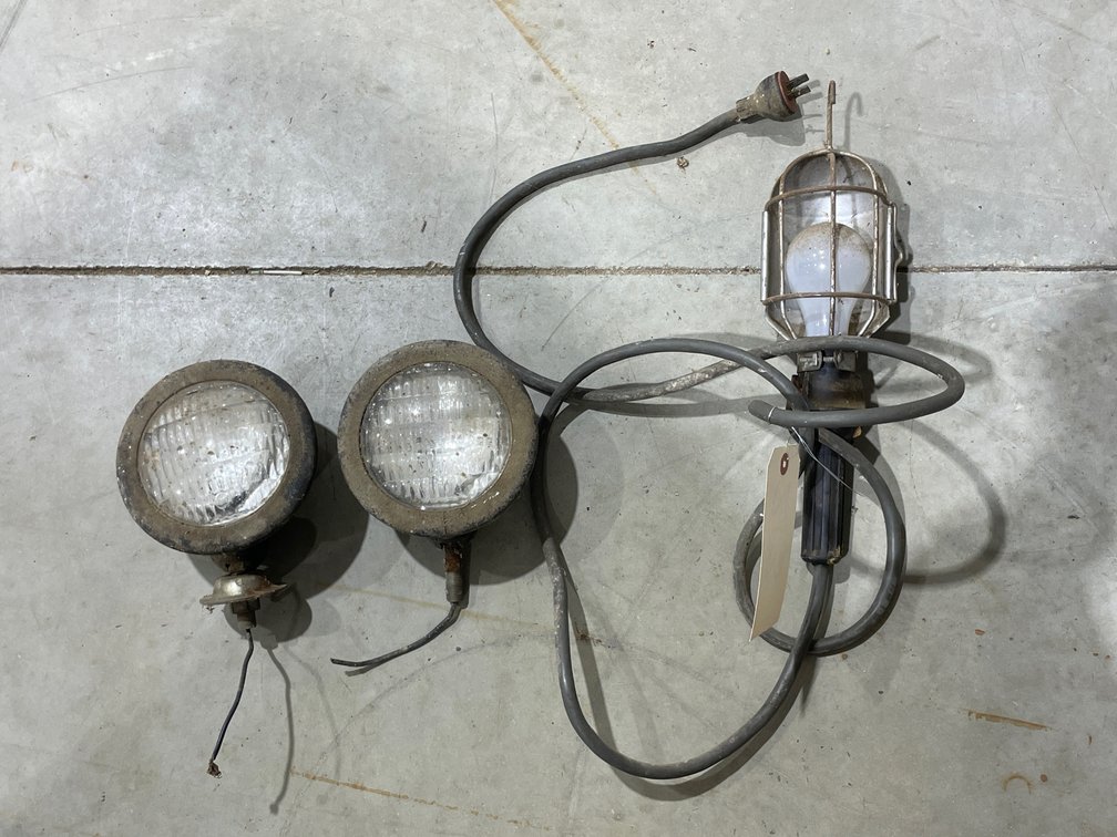 Work Light & 2 Round Head Lamps