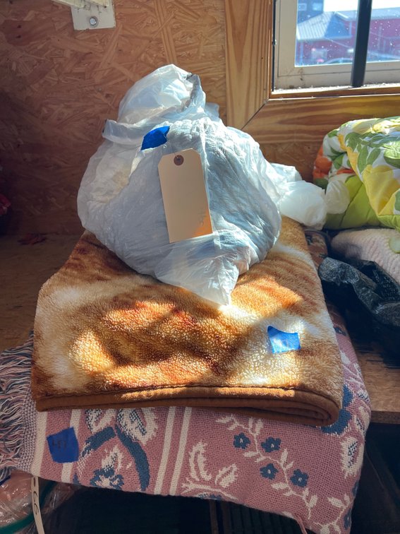 Bag of Yarn & Thread - Neck Ties - 2 Blankets