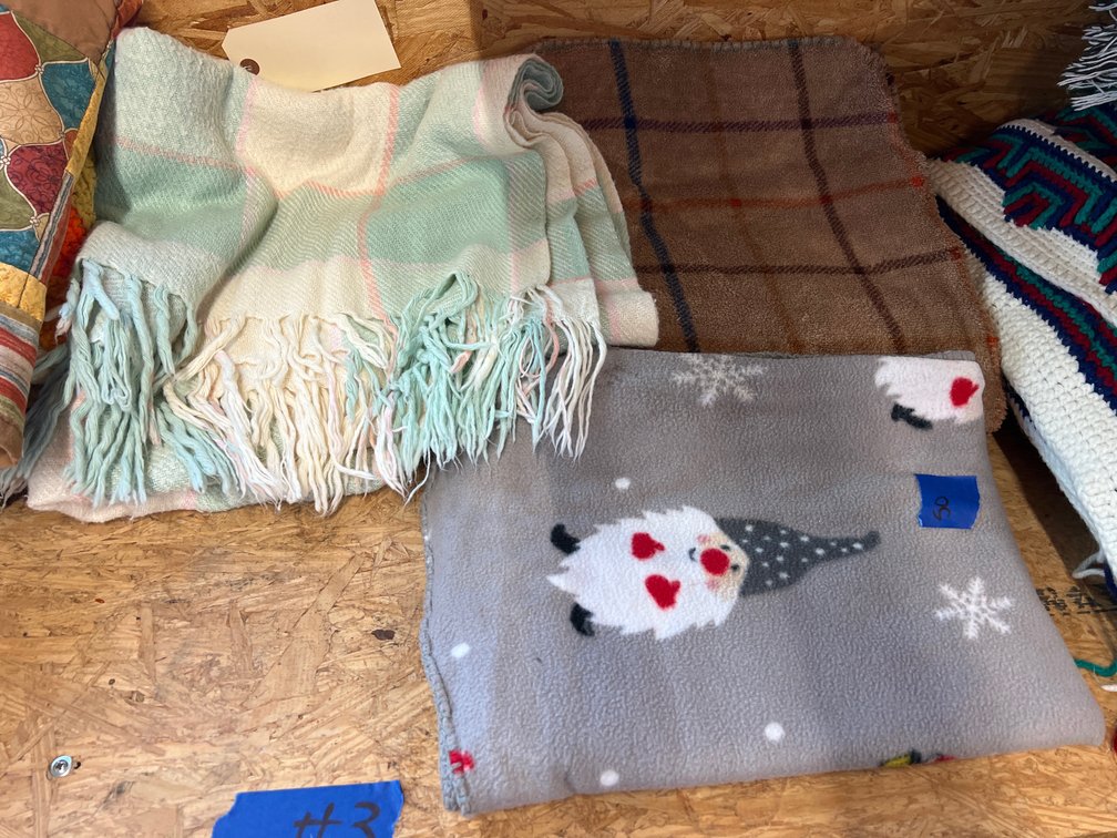 3 Assorted Blankets