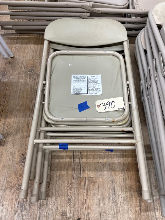 4- Metal Folding Chairs