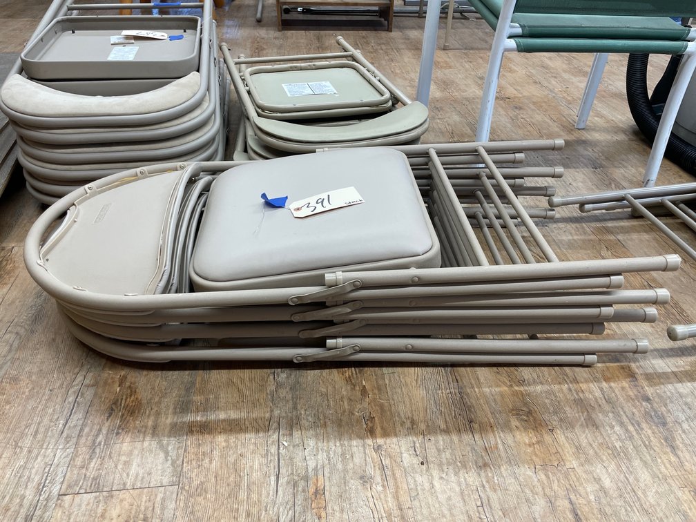 4 - Metal & Plastic Folding Chairs