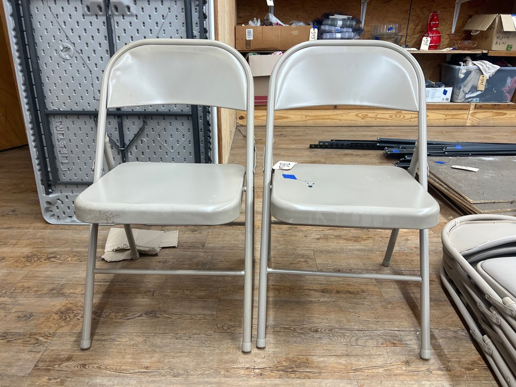 2 - Metal Folding Chairs