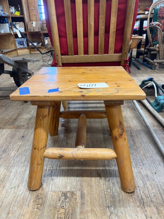 Rustic Side Table 19"L x 19"W x 19"H