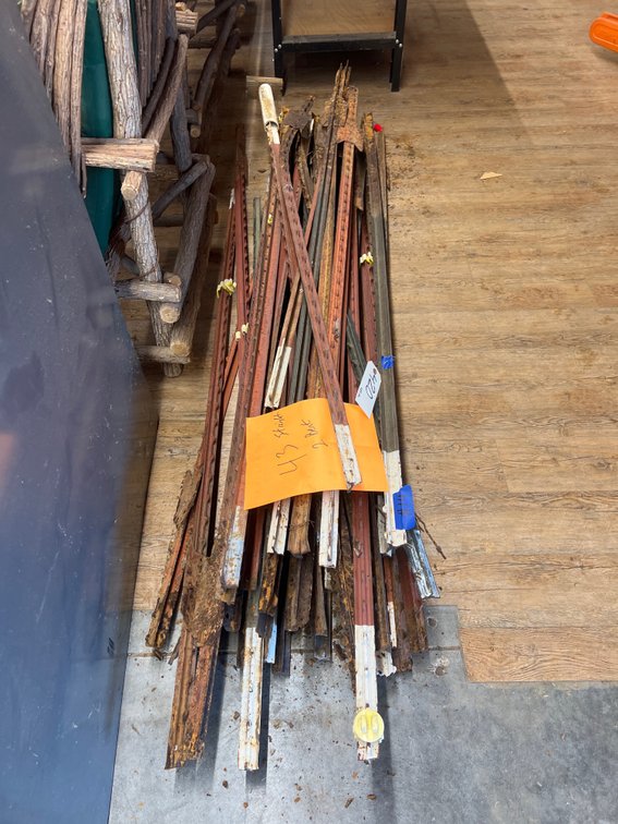 45 T-Posts - 2 Bent