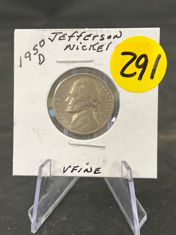1950-D Jefferson Nickel Very Fine