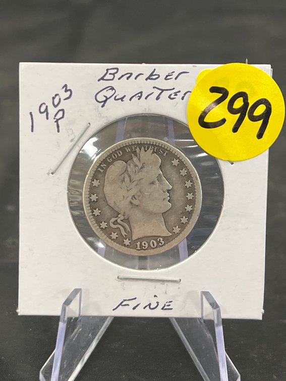 1903-P Barber Quarter Fine
