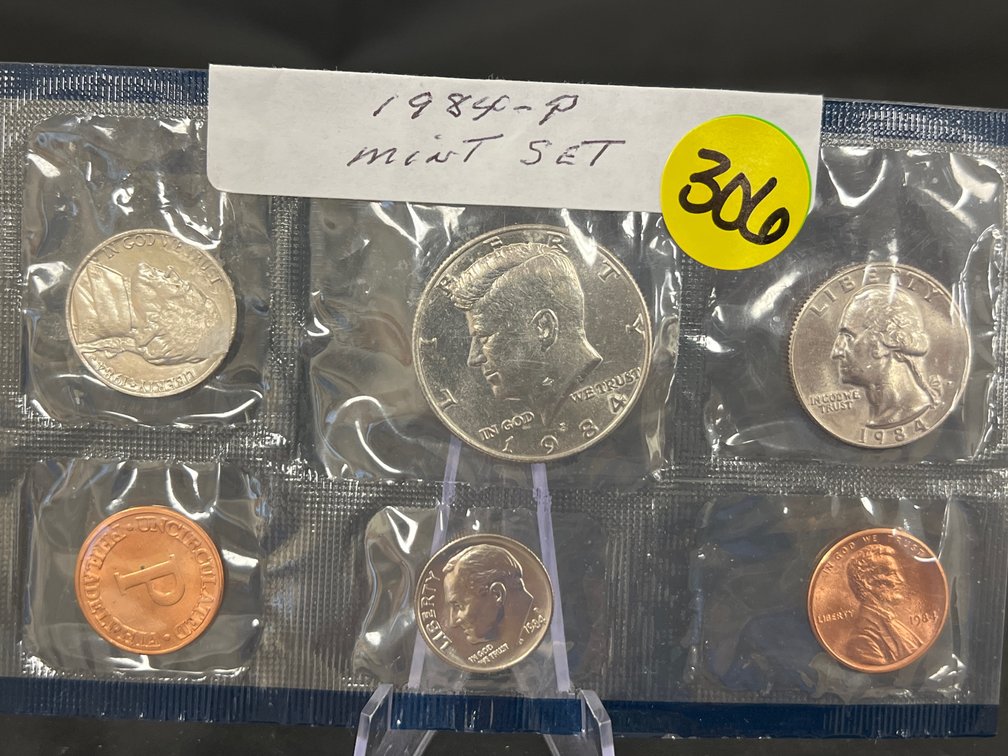 1984-P Mint Set 5pc Cent. Nickel, Dime, Quarter and Half Dollar