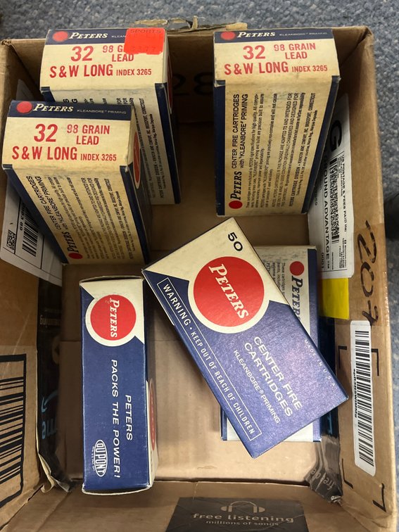6 Boxes of Peter's 32 S&W Long Brass