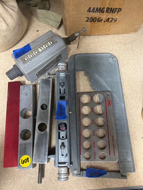 Pile of Assorted Reloading Equipment - Shell Checker