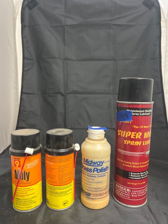 Group of Brass Polish - Moly Lubricant - Spray Lube - Partials