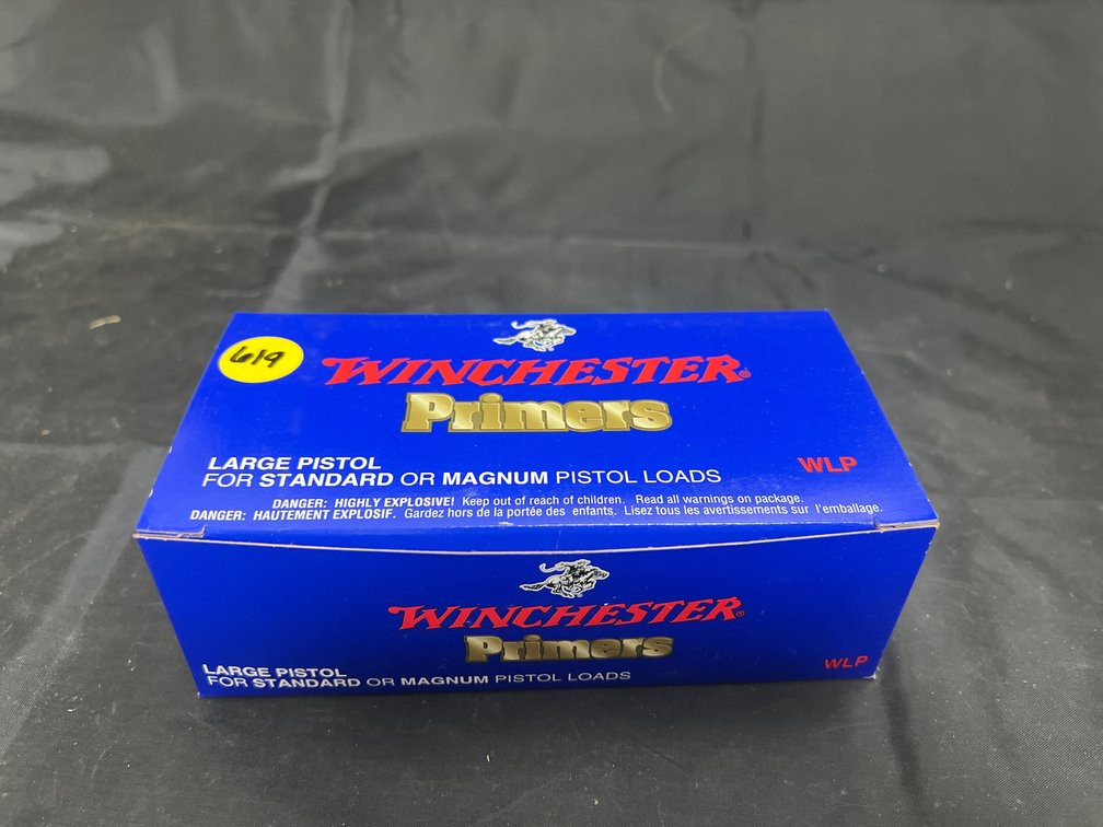 Box of Winchester Large Pistol Primers