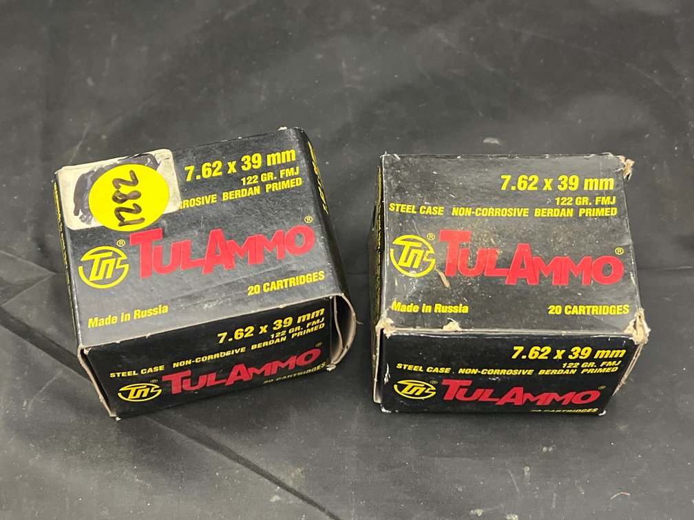 2pc - 7.62x39 Ammo