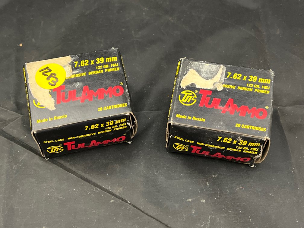 2pc - 7.62x39 Ammo
