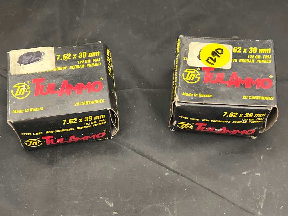 2pc - 7.62x39 Ammo