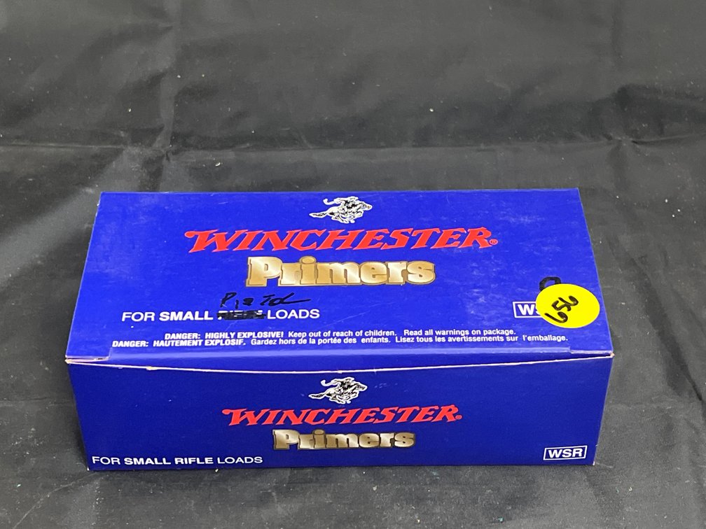 Box of Winchester Small Pistol Primers
