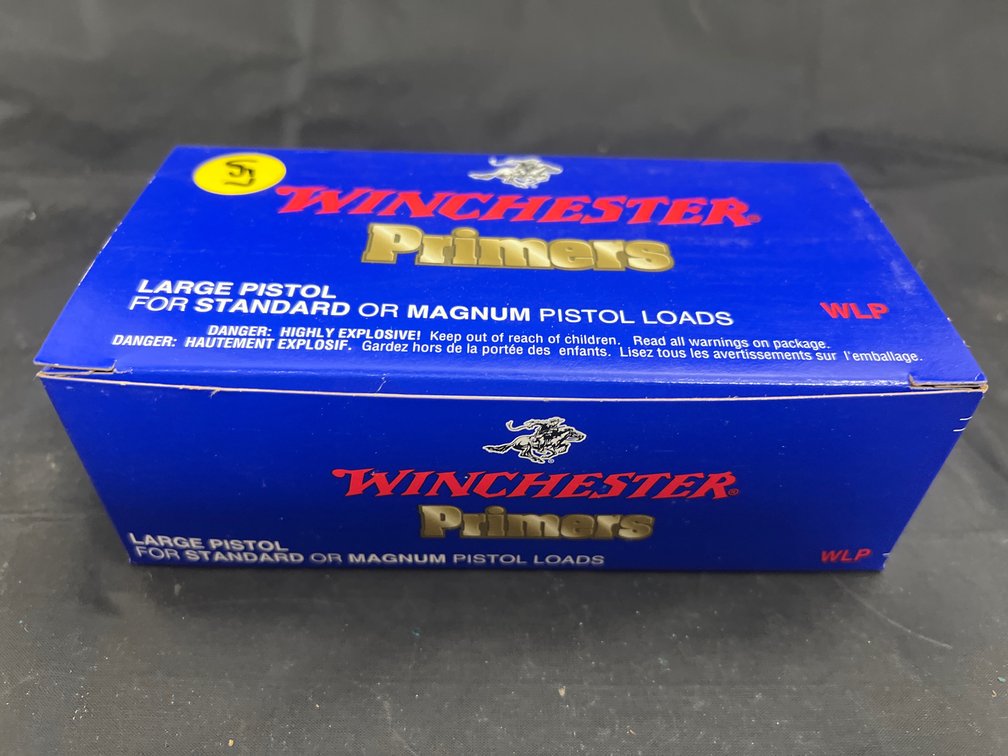 Box of Winchester Large Pistol Primers
