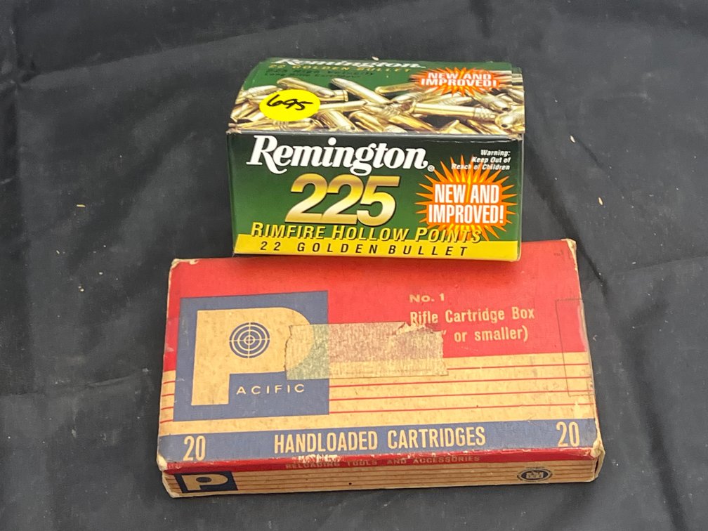 2 Pcs - Remington Empty Box - Pacific Brass Partial Box
