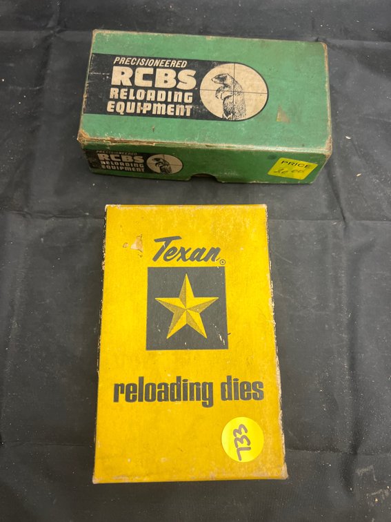 2 Pcs - Texan Reloading Dies Empty Box & RCBS Reloading
