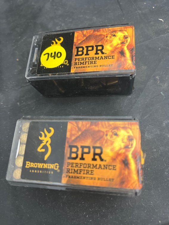 2 Pcs - BPR 22 Long Rifle Partial & Full Box Ammo