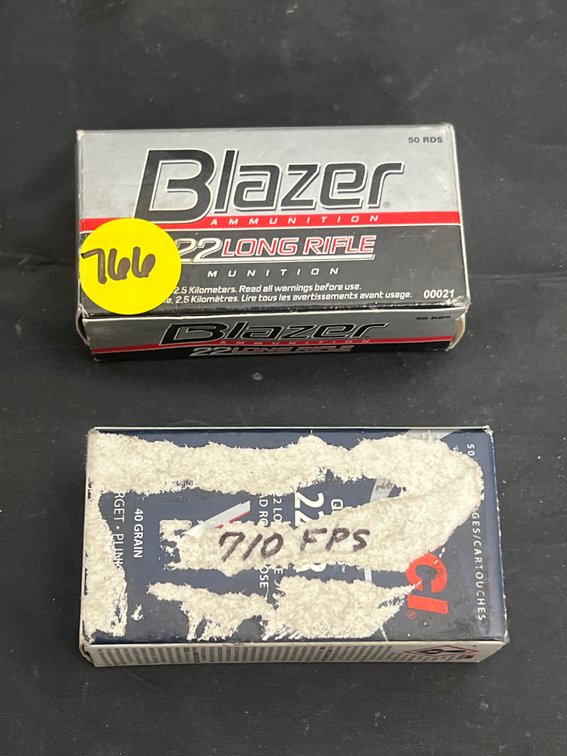 2 Pcs - Blazer 22 LR Full Box Ammo & CCI 22 LR Ammo Full Box