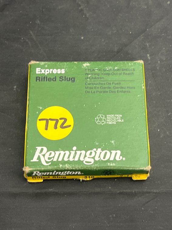 Box of Remington 410 Gauge Rifle Slugs