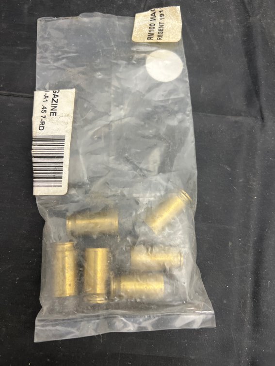 Bag of 45 Auto 5 Rounds & 1 Pc Brass