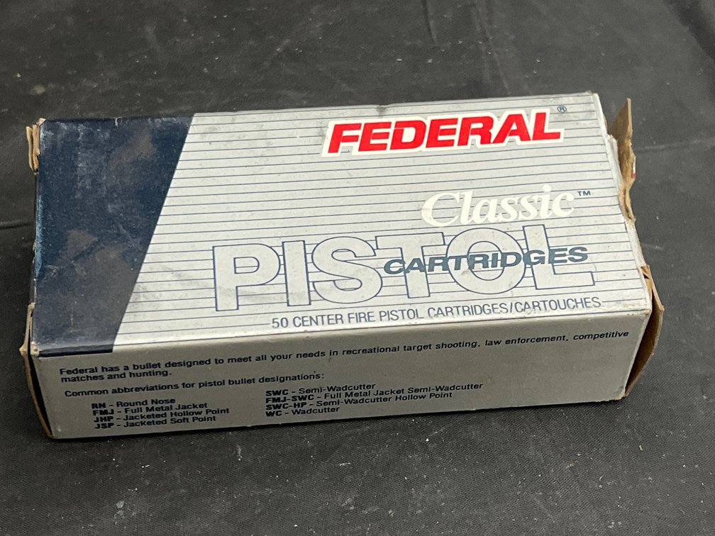 Box of Federal 32 Auto Ammo - Partial Box