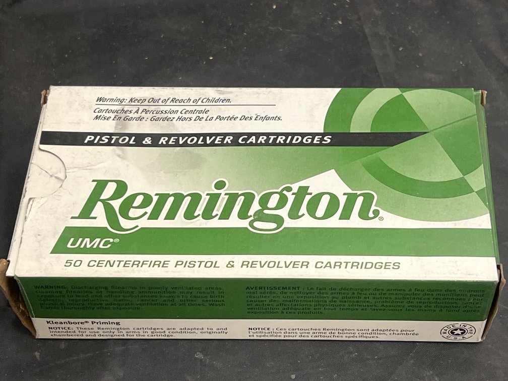 Box of Remington 45 Auto Partial Box Ammo & Brass