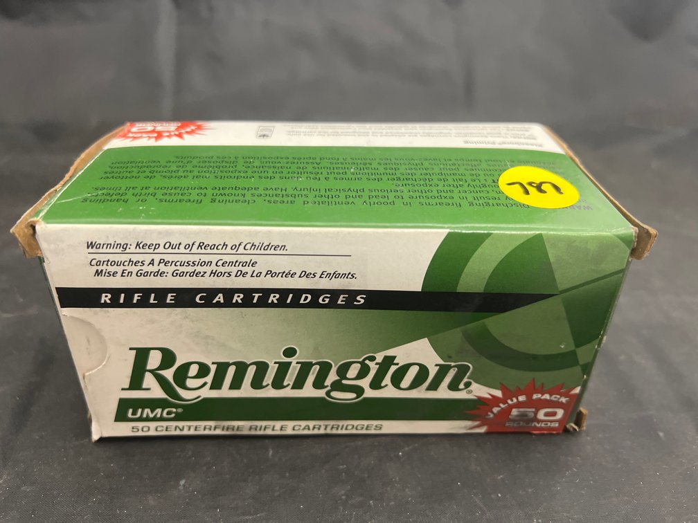 Box Remington 223 Rim Brass & Ammo Partial Box