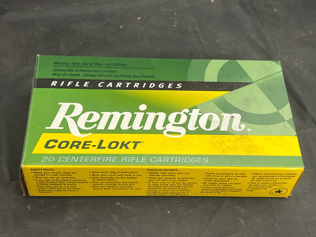Box Remington 243 Rim Partial Box Ammo & Brass