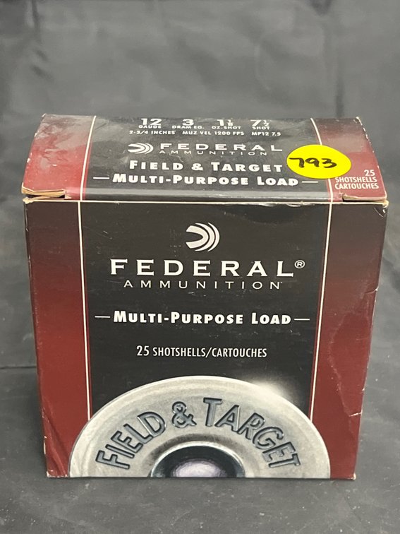 Box Federal 12 Gauge Ammo Full Box
