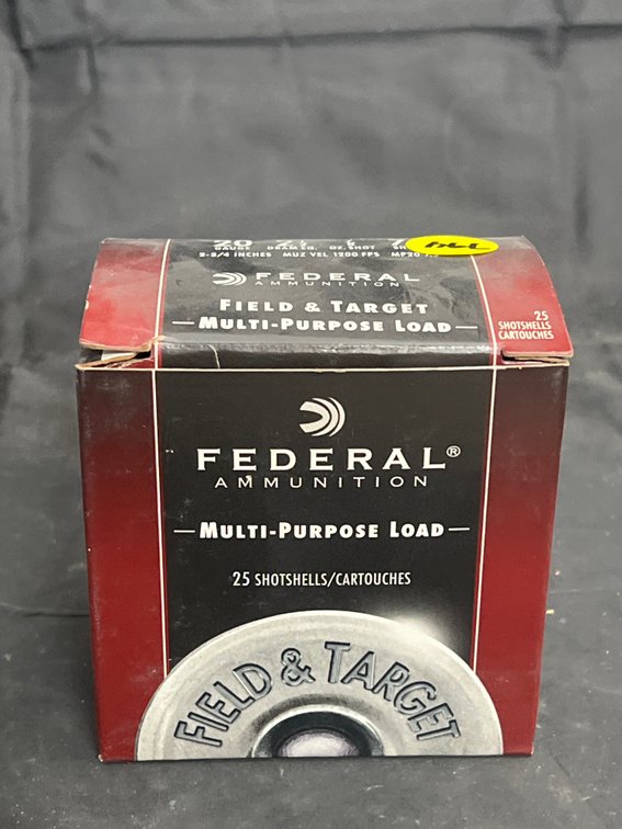 Box Federal 20 Gauge Ammo Full Box