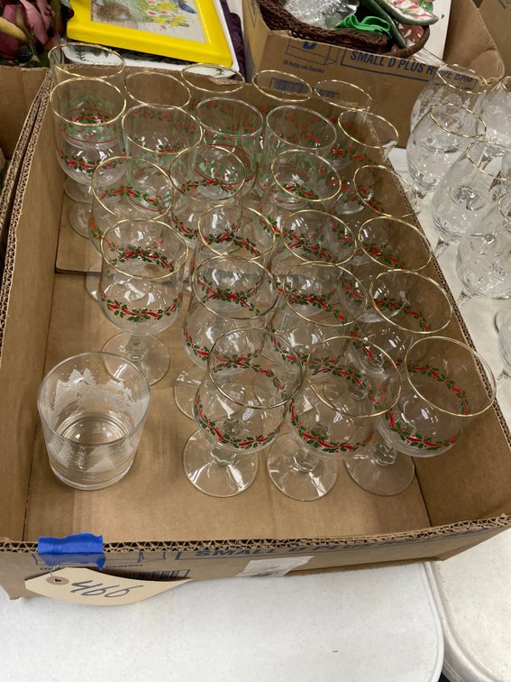 Box of Assorted Holiday Stemware