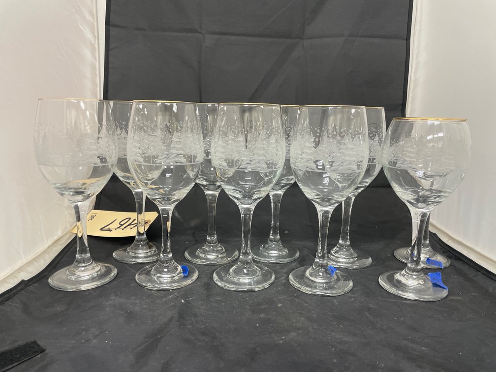 10 Pcs - Holiday Stemware